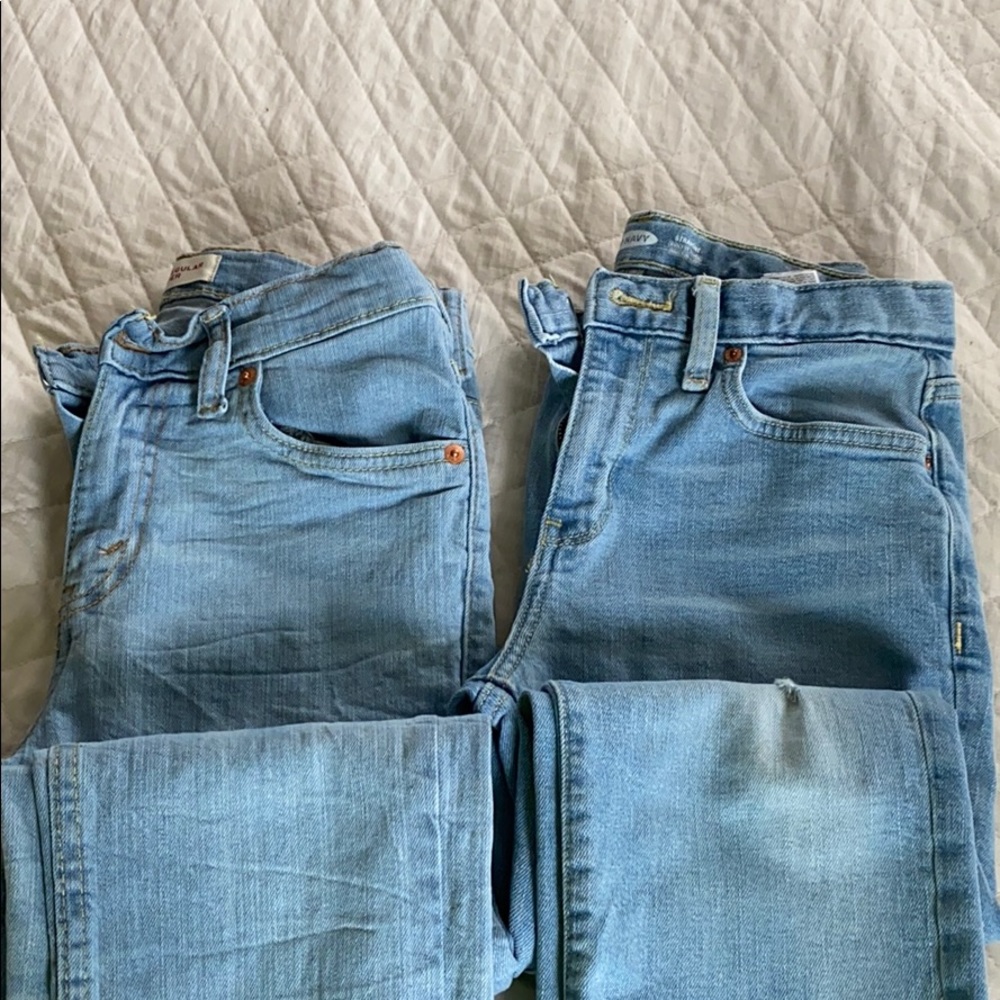 Boys Levis jeans and boys Old Navy Jeans